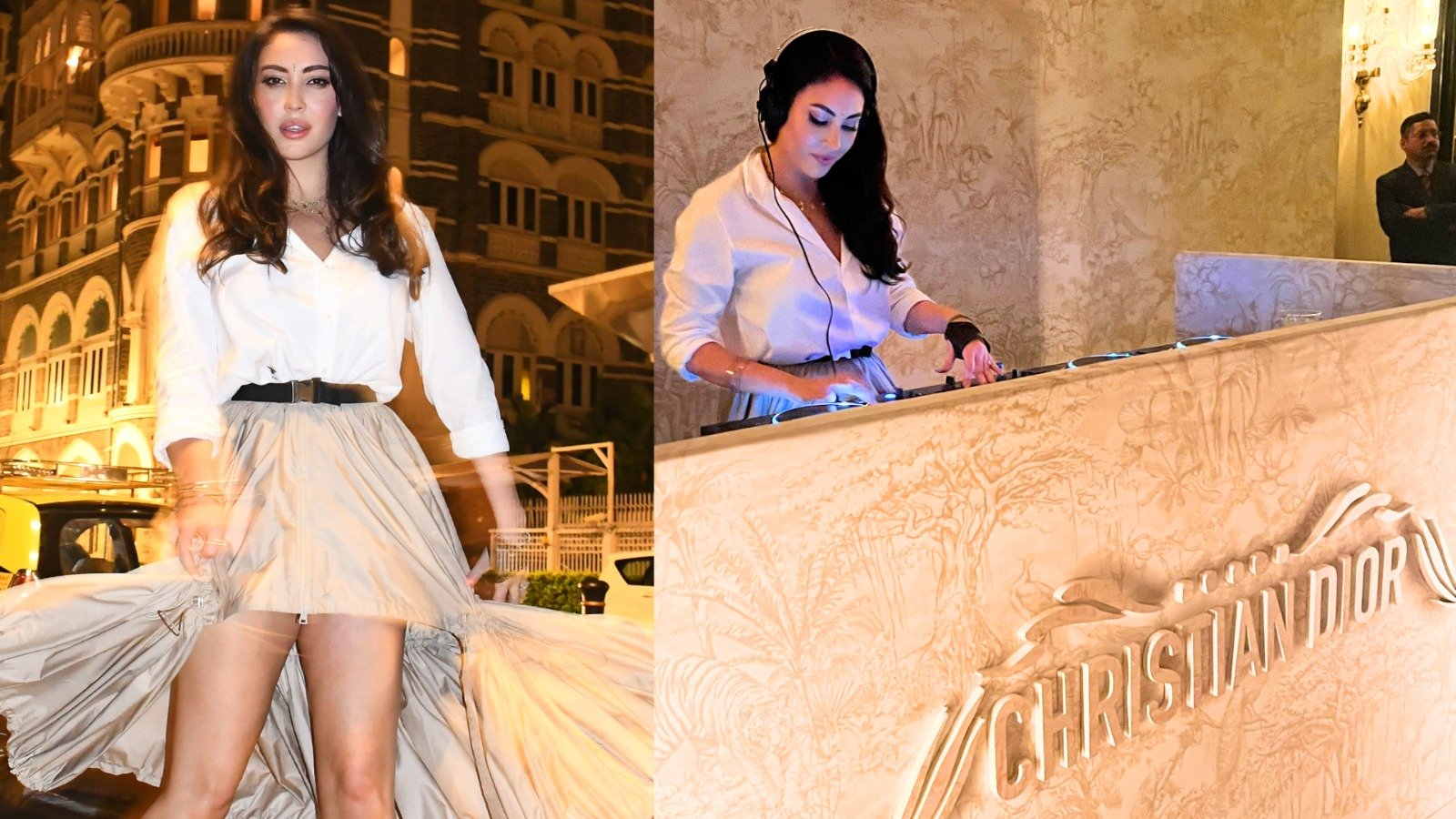 DJ Nina Shah sets the mood on fire at Christian Dior’s Fall 2023 show, merging music and culture in a monumental moment in history