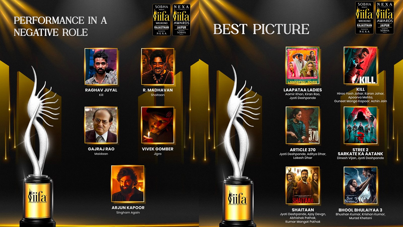 IIFA 2025 Silver Jubilee Edition: Full List of Popular Category Nominees Revealed!